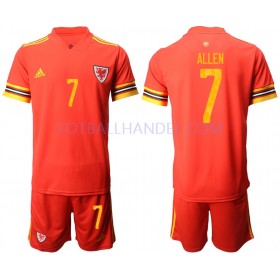 Barn Fotballdrakter Wales Joe Allen 7 Hjemme Euro 2020 Kortermet